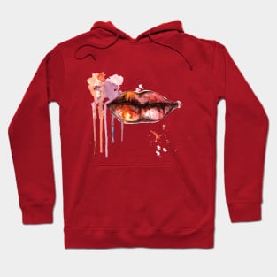 Abstract art lips Hoodie